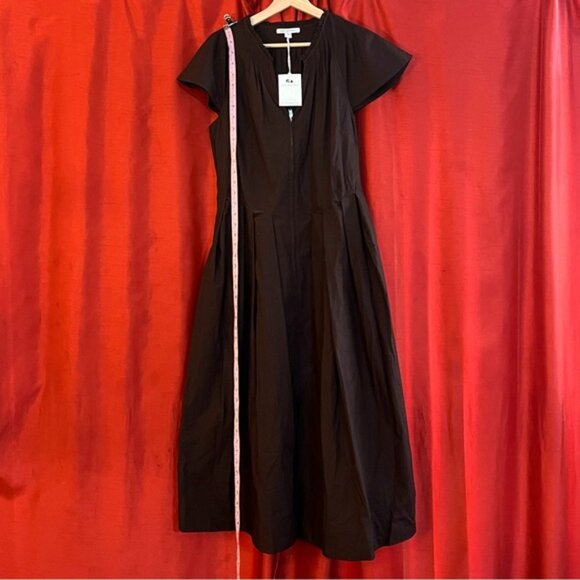 🆕 Free Assembly Flutter Sleeve Maxi Dress - Brown, Size M (8–10) - Picture 3 of 11